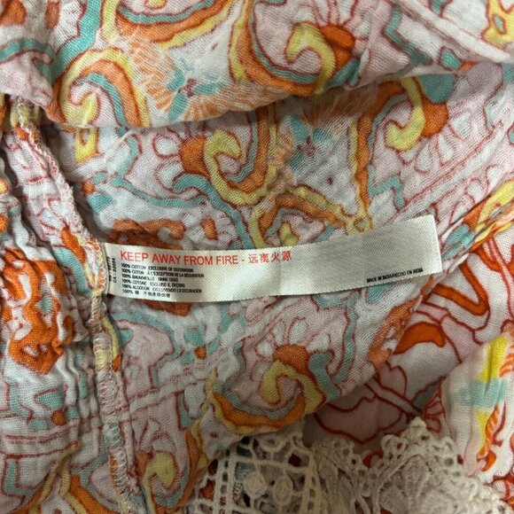 Anthropologie Women Midi Dress Size Sml Oversized Lace Floral Granny Cottagecore - Picture 10 of 14